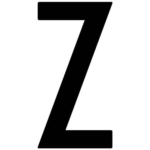 Busta 10 Lettere Adesive ''z'' Per Targa Ripetitrice - Foto 1