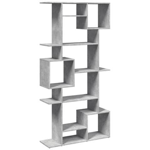 Libreria Grigio Cemento 92x29x188 Cm In Legno Multistrato - Foto 2