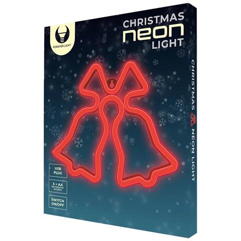 Lampada Led Al Neon A Doppia Campana Di Natale Con Porta Usb-a - Foto 2