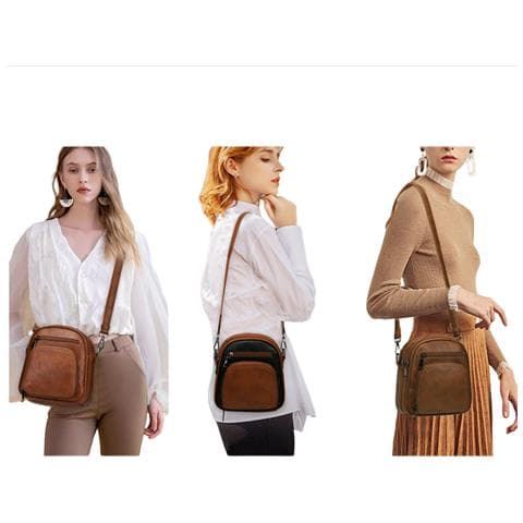 Elegante Borsa A Tracolla Da Donna - Design Elegante E Compatto Brown - Foto 2