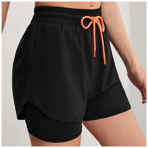 Pantaloncini Sportivi Neri - Comodi E Ad Asciugatura Rapida  M - Foto 2