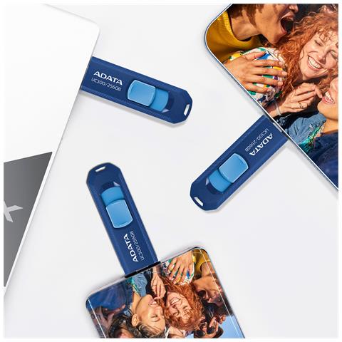 ACHO-UC300-256G-RNB /BL unità flash USB 256 GB USB tipo-C 3.2 Gen 1 (3.1 Gen 1) Blu - Foto 1