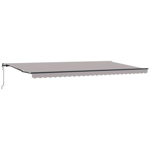 Tenda Retrattile Automatica  Grigio Chiaro 600x300 cm, Tessuto di Ricambio per Tenda  per Struttura 6x3 m Grigio Chiaro - Foto 1