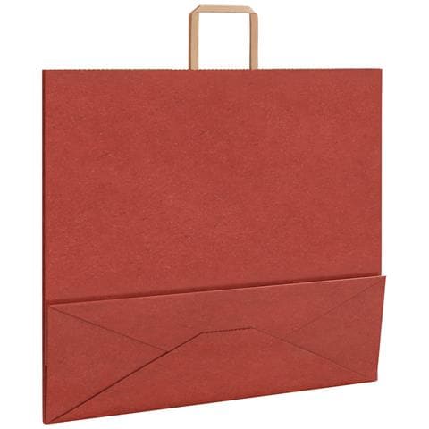 Sacchetti di Carta 250 pz con Manici Rossi 54x15x49 cm - Foto 9