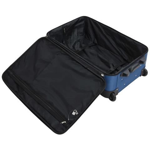 Set Valigie da Viaggio 5 pz Blu in Tessuto - Foto 9