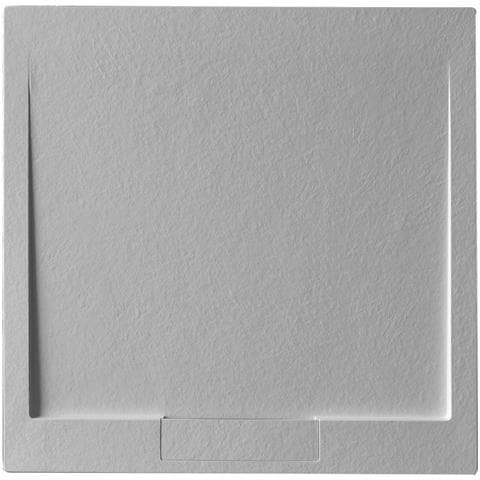 Piatto Doccia Quadrato 100x100 Cm Effetto Pietra In Marmoresina Euphoria Grigio Atene - Foto 1