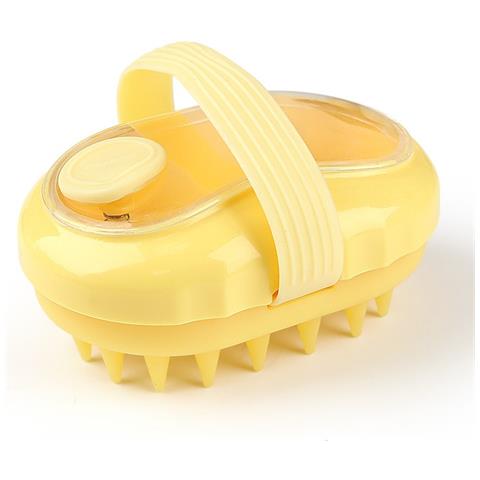 Spazzola Per Shampoo Con Dispenser Di Liquido - Massaggiatore Per Cuoio Capelluto Ed Esfoliante Yellow - Foto 1