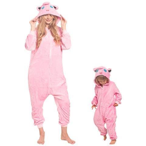 Pigiama Per Bambini Costume Kigurumi Onesie Jigglypuff Pokemon Rosa 135-145 - Foto 6