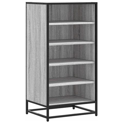 Scarpiera Grigio Sonoma 48x38x97,5 cm in Legno Multistrato - Foto 1