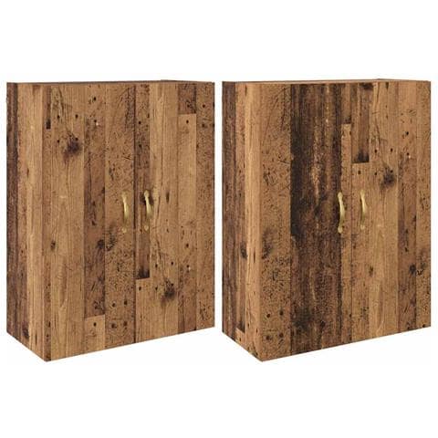 Armadi da Muro 2 pcs Legno vecchio 69.5 x 34 x 90 cm - Foto 1