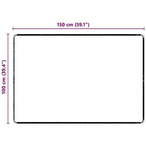 Runner in Moquette Grigio 100 x 150 cm 100% Polipropilene Tuft - Foto 8