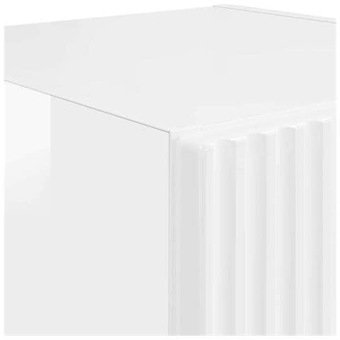 Mobile TV da parete Bianco Lucido 30 x 31 x 100 cm - Foto 9