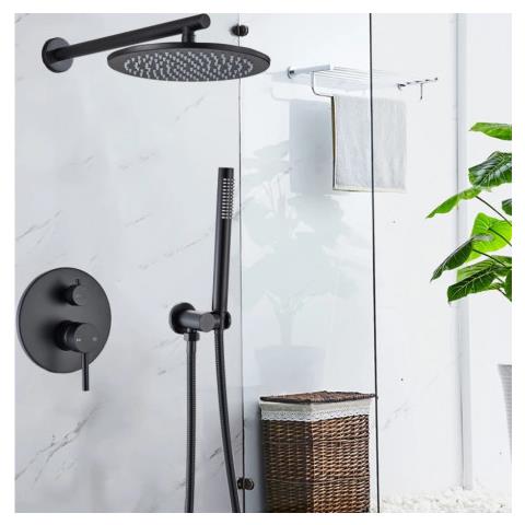 Miscelatore doccia, Blackswan, tipo M68.2, modello nero opaco, misura 25 cm - Foto 2