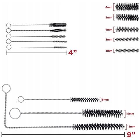 Set Di Pulizia Per Aggregato Di Verniciatura 24w1 + 17w1 - Mini Spazzole, Spazzole Flessibili, Aghi Micro, Bottiglia Di Lubrificante, Custodia Pratica - Foto 8