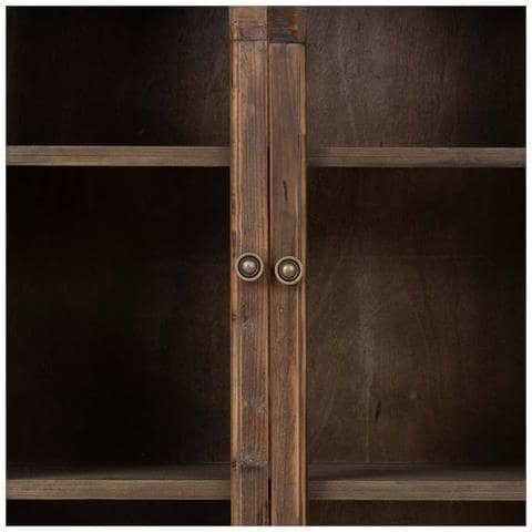 Vetrina In Legno Con 2 Ante E 1 Cassetto 80x42x138 - Foto 8