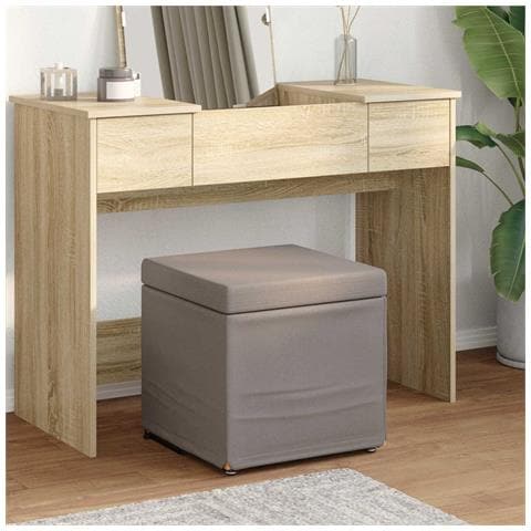 Pouf Talpa 41 x 41 x 40 cm Tessuto e Legno Ingegnerizzato - Foto 2
