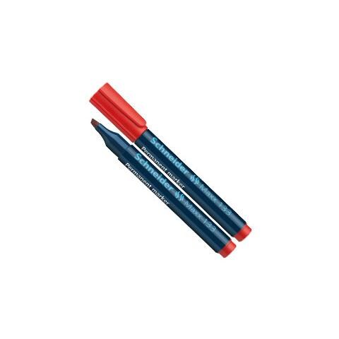 confezione da 10 pezzi - marcatore maxx 133 permanente punta scalpello rosso - Foto 1