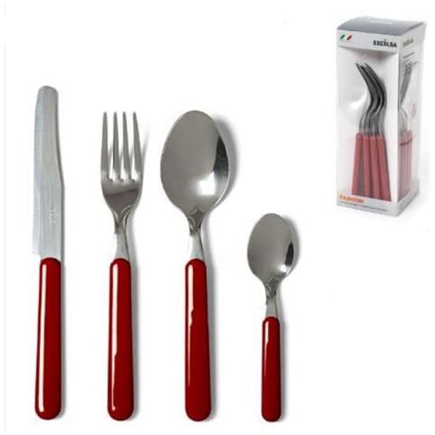 Set 24 Posate Fashion Rosso - Foto 1