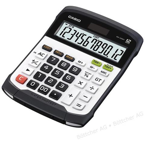 Calcolatrice da Tavolo 12 Cifre Solare e Batteria Bianco e Nera  - Foto 2