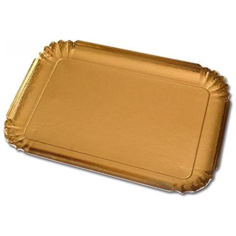 Set 3 Vassoi Rettangolari Oro - Foto 1