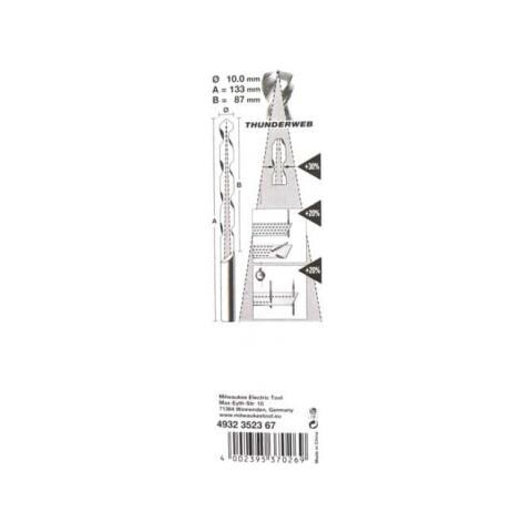 Trapano In Metallo Hss-g Thunderweb 10,0 X 133 Millimetri 4.932.352,3670 - Foto 6