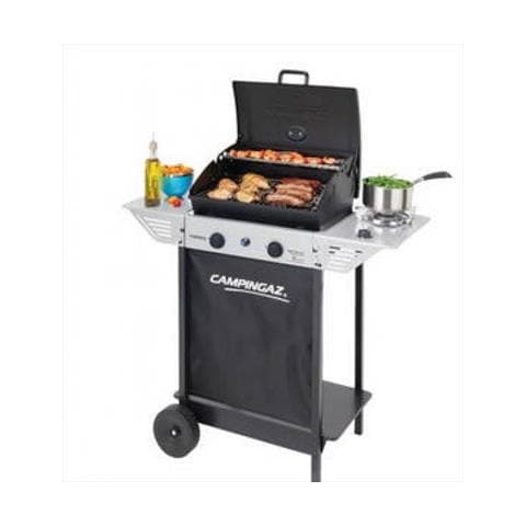 Xpert 100 LS Plus Rocky 9200 W Barbecue Gas naturale Carrello Nero, Argento - Foto 1