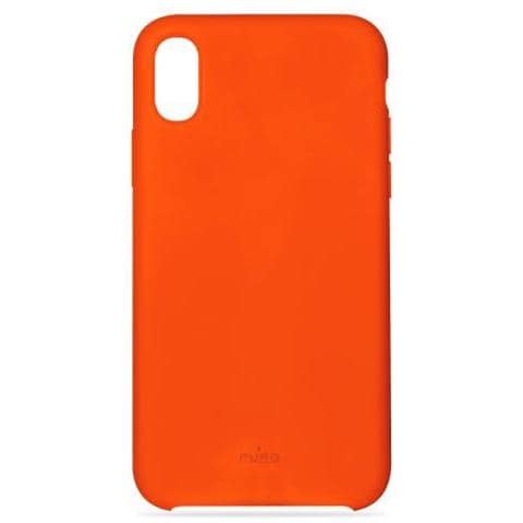 Cover Icon Per Iphone X 5.8 In Silicone Liquido Arancione Fluo - Foto 1