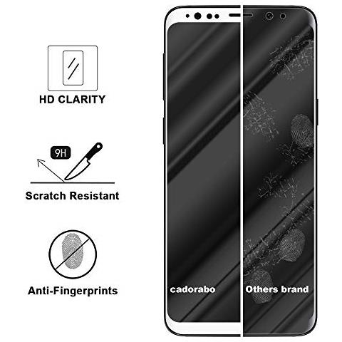 Pellicola Armatura A Schermo Intero Compatibile Con Samsung Galaxy S9 In Trasparente Con Bianco - Vetro Temperato (tempered) Di Protezione Del Display In Durezza 9h Con 3d Touch - Foto 2