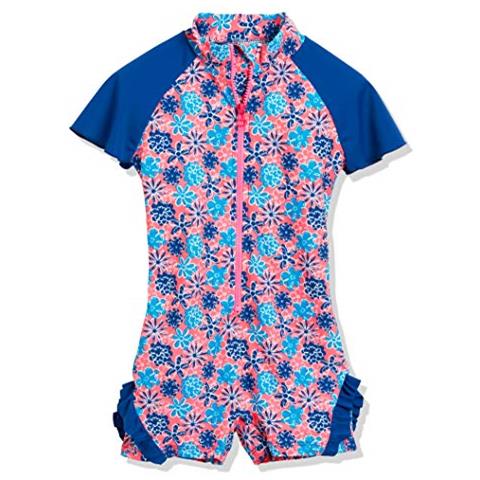 Uv-schutz Einteiler Veilchen Nuoto, Multicolore (lachs 41), 74 (taglia Produttore: 74/80) Bambina - Foto 1