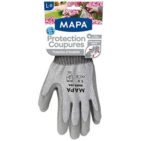 Mappa - Guanti Da Giardinaggio Rivestimento Con In Poliuretano E Polsini Aderenti, Massima Protezione Agli Oggetti O Agli Attrezzi Da Taglio, Taglia 8 / L - Foto 1