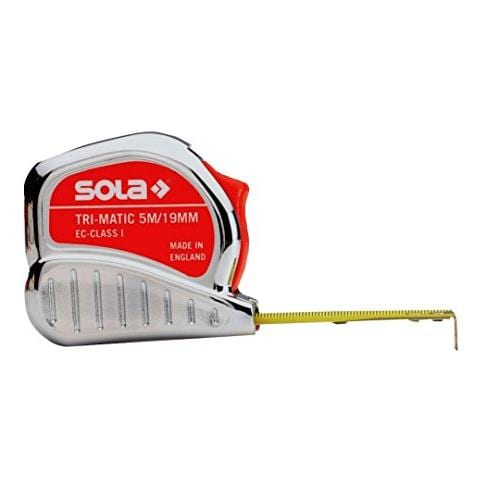 Tri-matic 50023501 Dimensioni Del Nastro, 10 M X 25 Mm, Acciaio, Rosso / Nero - Foto 1