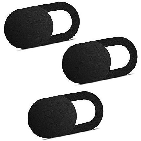 3 Pack Webcam Copertura Del Cursore Per La Privacy 0.027in Ultra Sottile Slide Copertina Camera Web Design Per Macbook Ipad Iphone Computer Portatile Desktop Pc Tablet Smartphone E Di Pi - (nero)  - Foto 1