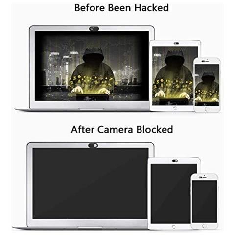 3 Pack Webcam Copertura Del Cursore Per La Privacy 0.027in Ultra Sottile Slide Copertina Camera Web Design Per Macbook Ipad Iphone Computer Portatile Desktop Pc Tablet Smartphone E Di Pi - (nero)  - Foto 2