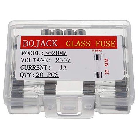 F1al250v 5x20mm 1a 250v Fast Soffiaggio Fusibili 1 Amp 250 Volt 02 X 078 Pollici Tubo Di Vetro Fusibili (confezione Da 20 Pc) - Foto 1