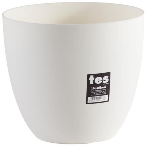 Vaso Per Fiori Ciotola Tes - 22 Cm - Bianco - Foto 1