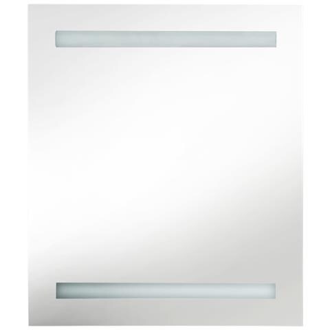 Armadietto a Specchio con LED Nero 50x14x60 cm in MDF - Foto 2