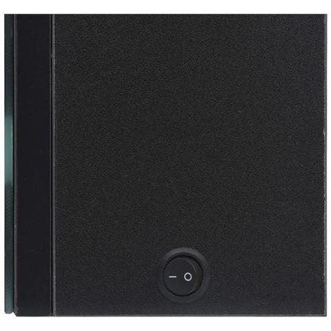 Armadietto a Specchio con LED Nero 50x14x60 cm in MDF - Foto 8