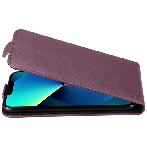 Custodia Compatibile Con Apple Iphone 13 Pro In Viola Lilla - Coperchio Protettivo In Design Flip Realizzato In Finta Pelle Liscia - Foto 8