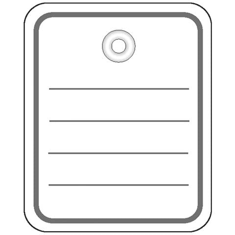 6822 etichetta non adesiva 1000 pz Grigio, Bianco - Foto 1