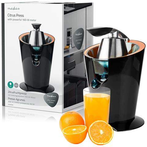 Spremiagrumi Elettrico a Pressione con 2 Coni per Spremere Potenza 160 W Colore Nero - Foto 3