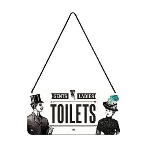 Ladies & Gentlemen Toilets Hanging Sign - Foto 1
