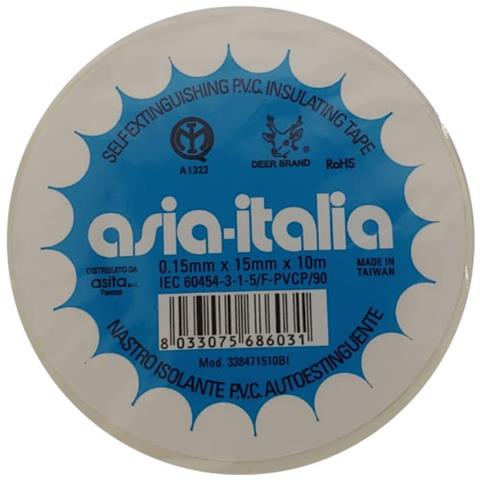 Nastro Isolante Imq Mm. 15 Bianco Mt.10 - Foto 1