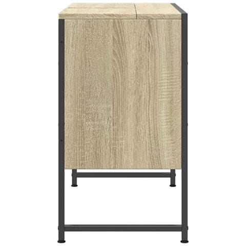 Mobile Lavabo Bagno Rovere Sonoma 60x30x60 Cm Legno Multistrato - Foto 10