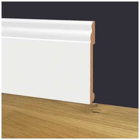 Battiscopa Ducale In Polimeri Equalwood Hi-tec 170x14x2000mm - Bianco - Foto 1
