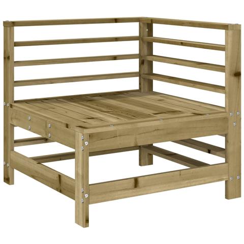 Divani Angolari Da Giardino 2 Pz In Legno Di Pino Impregnato - Foto 3