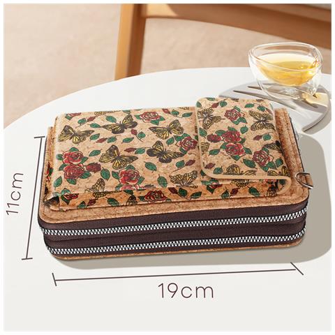 Borsello Sughero, Collezione Natureprint Chiusure Cerniere / Magnetica - Foto 2