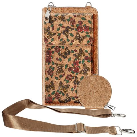 Borsello Sughero, Collezione Natureprint Chiusure Cerniere / Magnetica - Foto 1