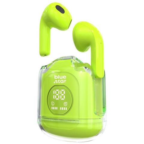Auricolare Bluetooth 5.3 Tws Trasparency Fi22 Lcd Stereo Ergonimic Green - Foto 1