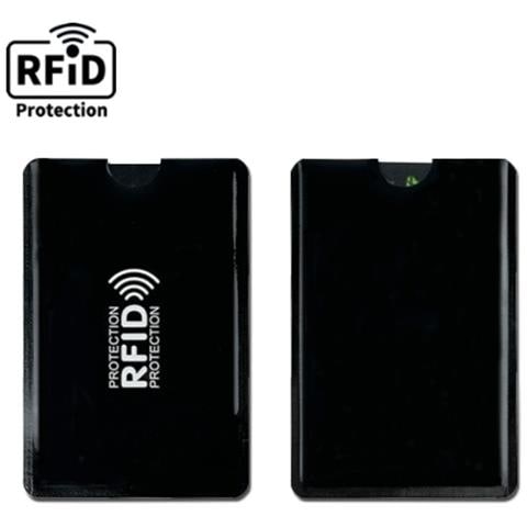 Porta Carte Con Blocco Rfid, Confezione Da 10 Black - Foto 1
