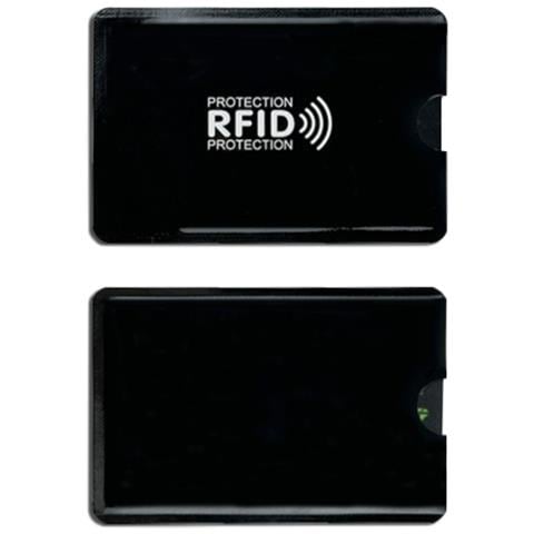 Porta Carte Con Blocco Rfid, Confezione Da 10 Black - Foto 3